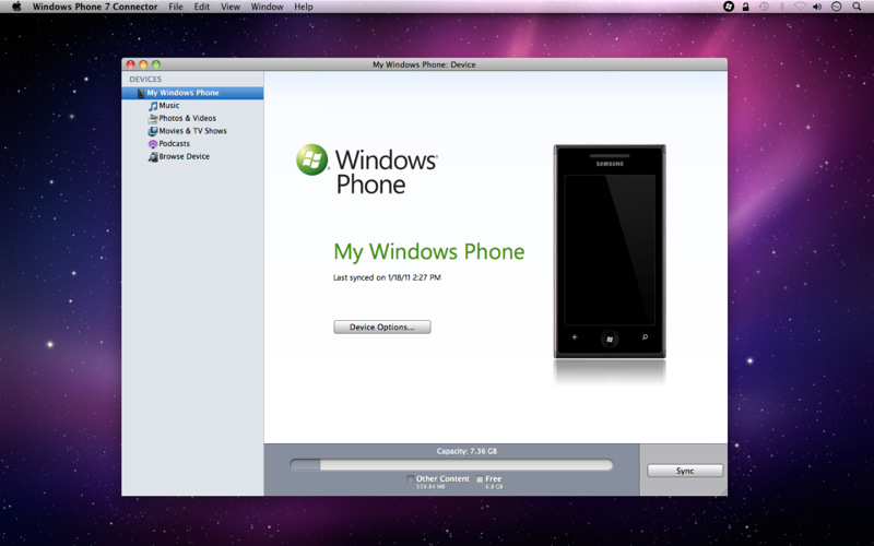 Windows Phone 7 Connector For Mac Download